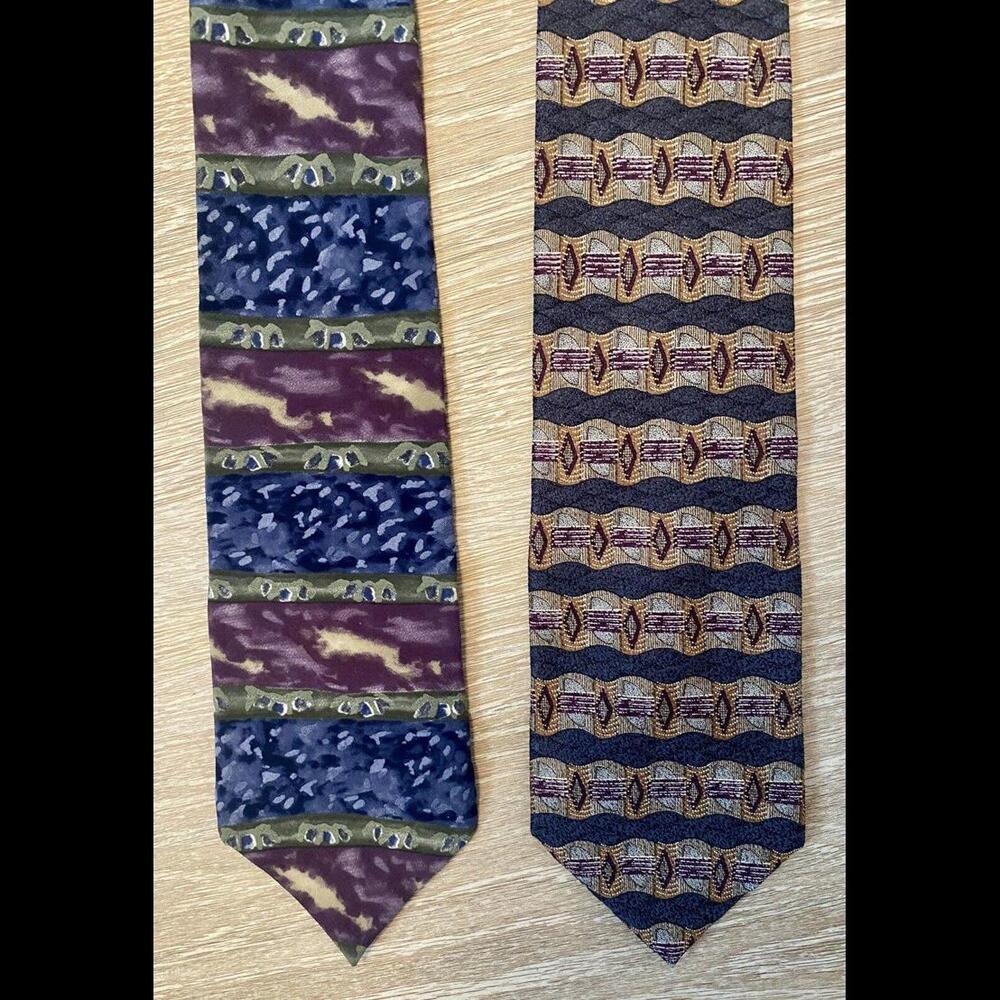 Vintage Cocktail Collection by Jerry Garcia Ties‎ 2- SHARP! 57" x 3.75"